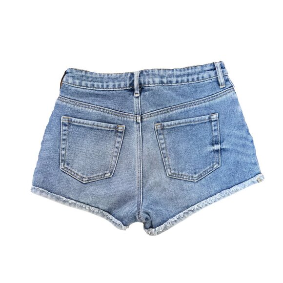 PACSUN High Rise Denim Shorts 24 - Picture 2 of 4